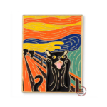 Значок Котячий крик Едварда Мунка