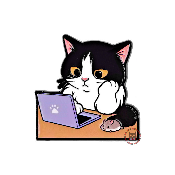Значок Котик-фрілансер