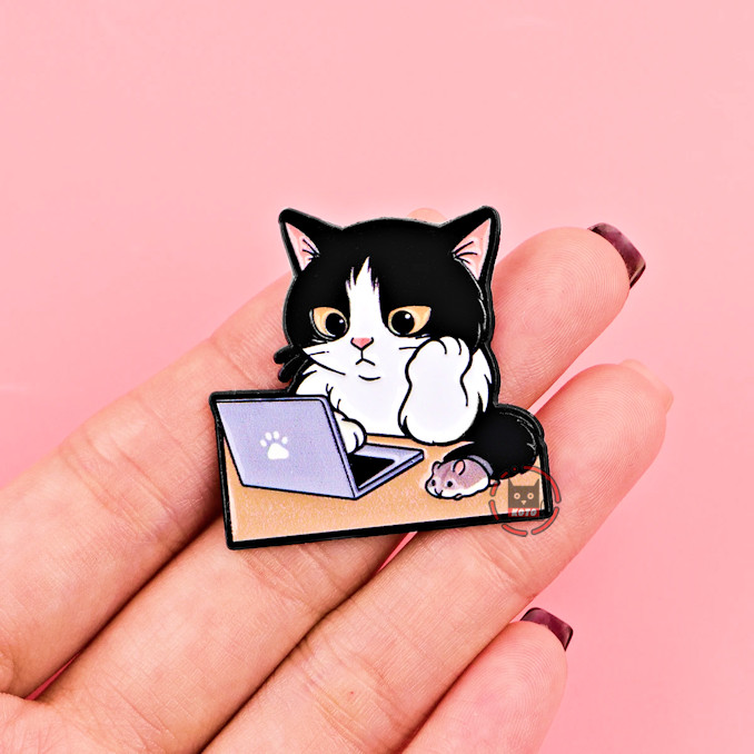 Значок Котик-фрілансер