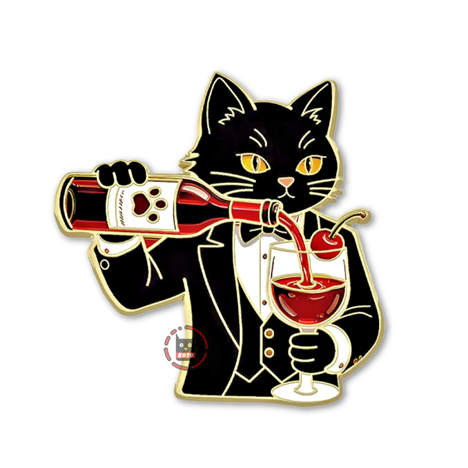 Значок Котик-сомельє