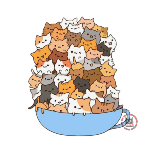 Наклейка Чашка котів